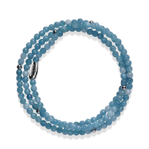 Aqua Jade | 925er Sterlingsilber | Edelstein-Wrap